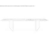 Rectangular marble table for the living room Arias