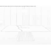 Rectangular marble table Ecublens