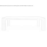 Rectangular living room table made of solid wood Cauchero