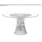 Round table made of glass and steel Codogno
