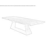 Rectangular table with a solid wood top and iron base Brzeziny
