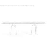 Rectangular dining table with a marble top Burlats