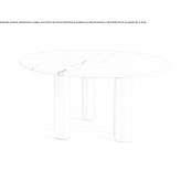 Round marble dining table Tarimoro