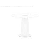 Round marble table with ceramic base Zarraton