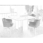Square marble table Pitesti