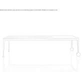 Extendable aluminum table on wheels Wolowice