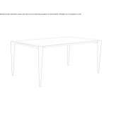 Fenix-NTM® rectangular table Lacasse