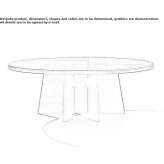 Round wooden table Sivrice