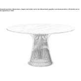 Round table in marble and steel Codogno