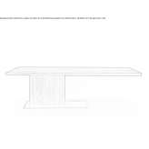 Rectangular dining table made of solid wood Coris