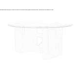 Round table made of marble and glass Mexcala