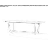 Rectangular marble table Chinook
