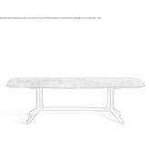 Rectangular marble table for the living room Burlats