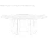 Round wooden table for the living room Arias