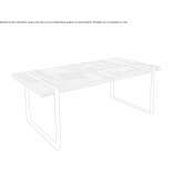 Rectangular dining table Zadonsk