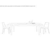 Rectangular marble table Reusel