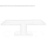 Rectangular dining table made of solid wood Casola