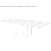 Rectangular table with iron base and solid wood top Krrabe