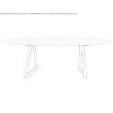 Oval marble table Reyero