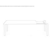 Extendable rectangular table Iksha