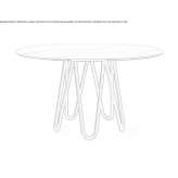 Round marble table August