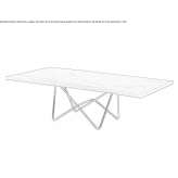 Rectangular table made of solid wood Apelern