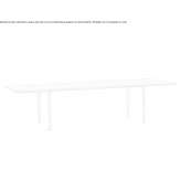 Extendable rectangular ash table Kenscoff