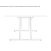 Rectangular table with a tilting top Linwood