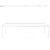 Rectangular table made of porcelain stoneware Oxapampa