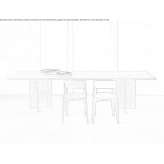 Rectangular table made of solid wood Sayville