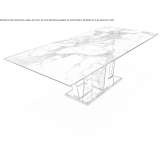 Rectangular glass dining table Ojdula