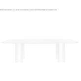 Rectangular table made of canaletta walnut Taquari
