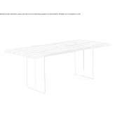 Table with briccola wood top and iron base Galich