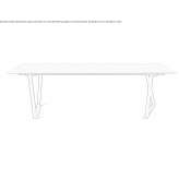 Rectangular table made of Carrara marble Reyero