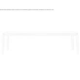 Rectangular table made of wood and glass Bagnone