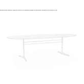 Oval marble dining table Agassiz