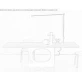 Rectangular wooden table for the living room Vicchio