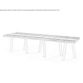 Rectangular table made of solid briccola wood Karpacz