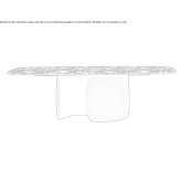 Barrel-shaped dining table Achaya