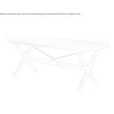 Oval wooden dining table Irimbo