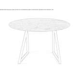 Round marble table Reyero