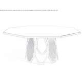 Octagonal table made of mirror glass Colwich