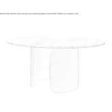 Round table with polyurethane base Achaya