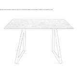 Square marble table Reyero