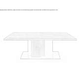 Rectangular table made of solid wood Palaja