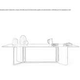 Rectangular wooden dining table Perevoz