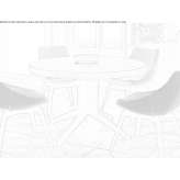 Extendable round table made of walnut Acos