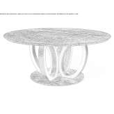 Round marble table Chaska