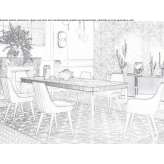 Rectangular table Mims