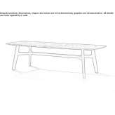 Rectangular marble table for the living room Bacesti